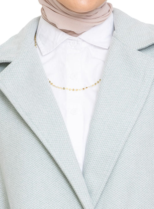 Mint RD - Jacquard Feather Blazer - Khotwh